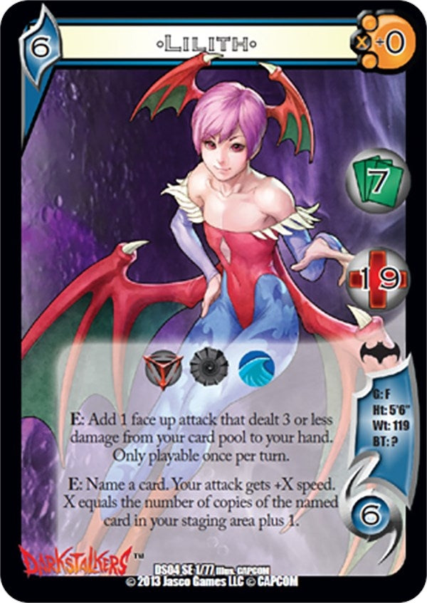 Image for Lilith (Darkstalkers: Collector's Tins) (1) - UniVersus