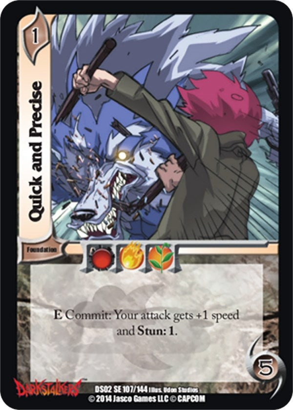 Image for Quick and Precise (Darkstalkers: Warriors of the Night) (107) - UniVersus