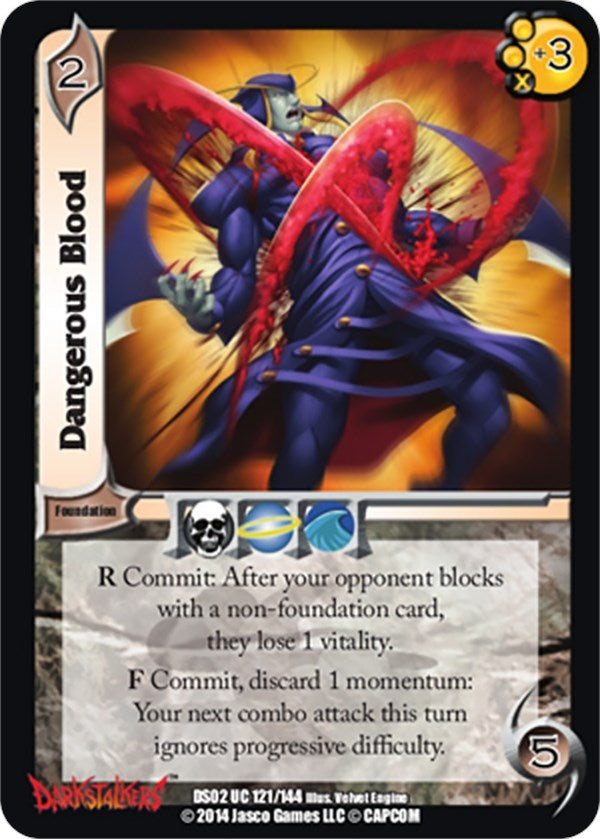 Image for Dangerous Blood (Darkstalkers: Warriors of the Night) (121) - UniVersus