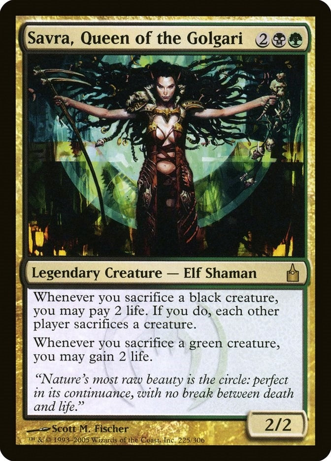 Image for Savra, Queen of the Golgari (Ravnica: City of Guilds) (225) - Magic: The Gathering