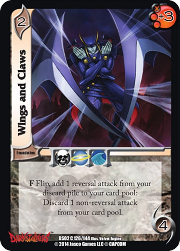 Image for Wings and Claws (Darkstalkers: Warriors of the Night) (126) - UniVersus
