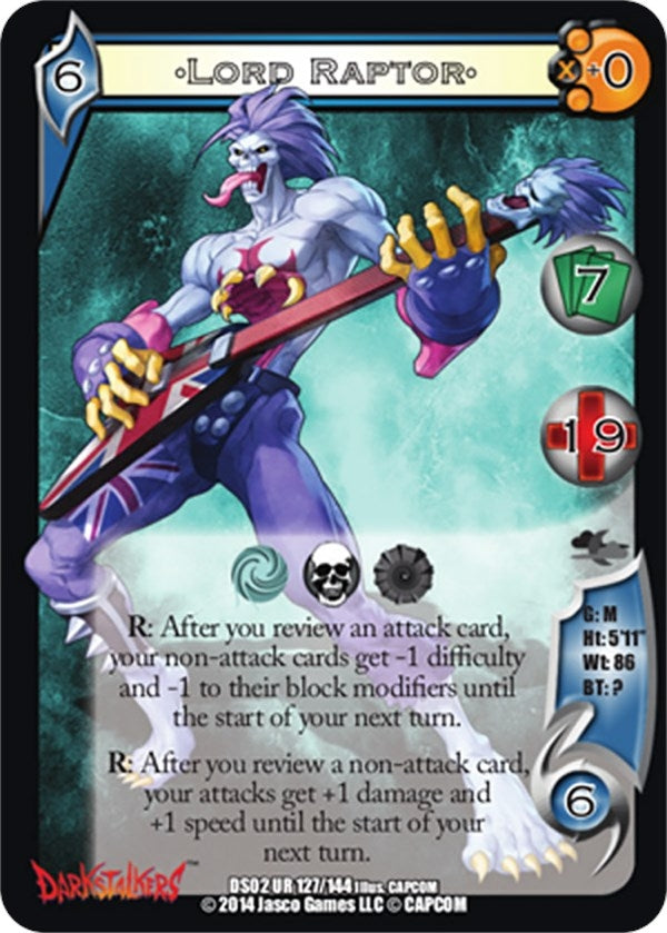 Image for Lord Raptor (Darkstalkers: Warriors of the Night) (127) - UniVersus