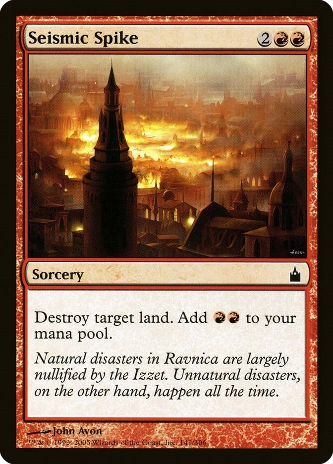 Image for Seismic Spike (Ravnica: City of Guilds) (141) - Magic: The Gathering