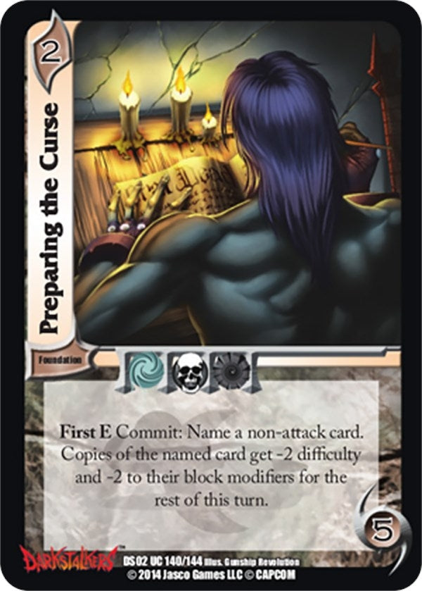 Image for Preparing the Curse (Darkstalkers: Warriors of the Night) (140) - UniVersus