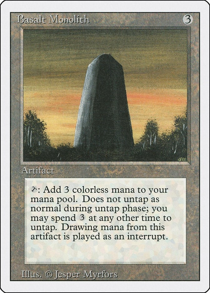 Image for Basalt Monolith (Revised Edition) - Magic: The Gathering
