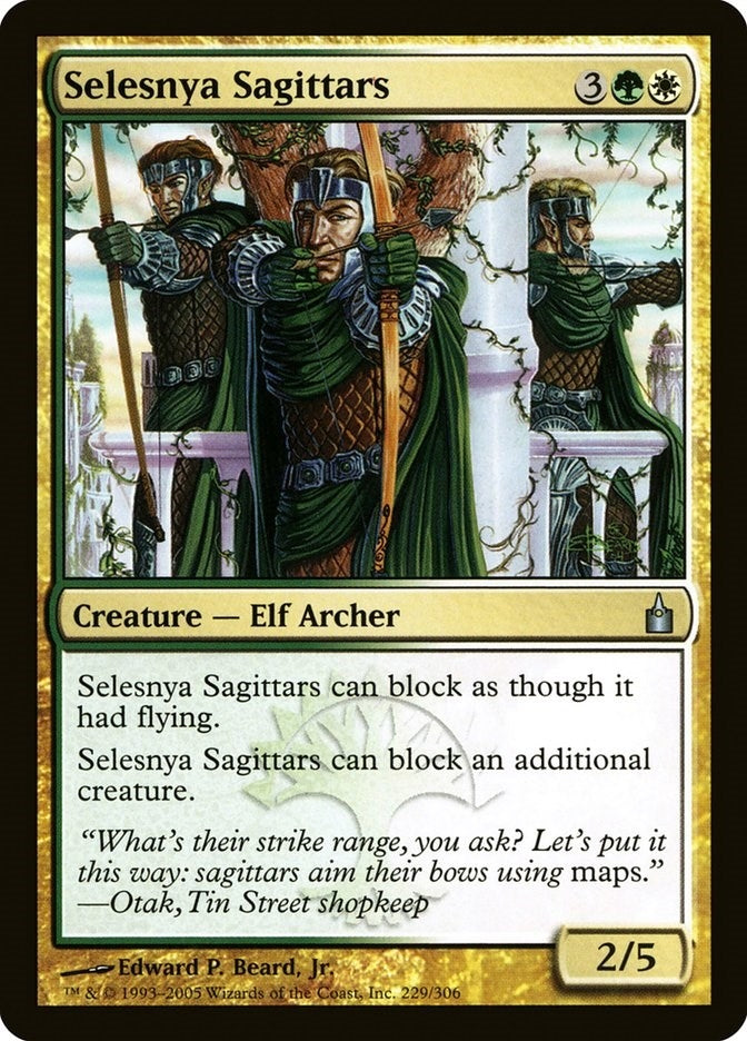 Image for Selesnya Sagittars (Ravnica: City of Guilds) (229) - Magic: The Gathering