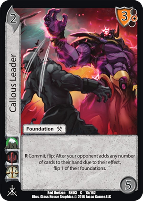 Image for Callous Leader (Red Horizon: Blood Omen) (15) - UniVersus