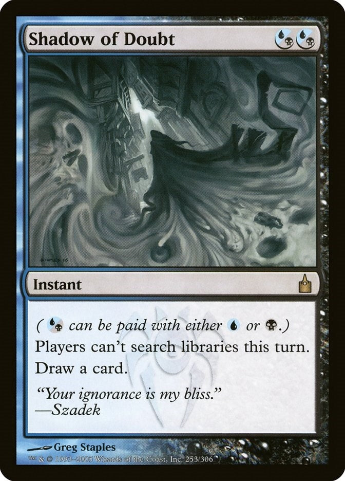 Image for Shadow of Doubt (Ravnica: City of Guilds) (253) - Magic: The Gathering