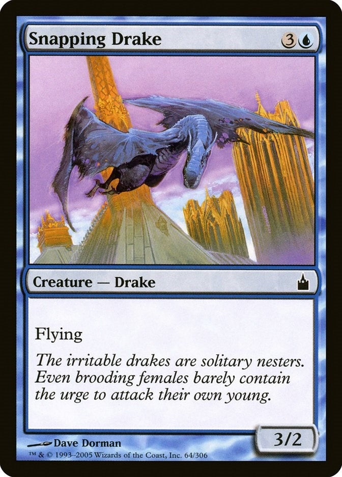 Image for Snapping Drake (Ravnica: City of Guilds) (64) - Magic: The Gathering