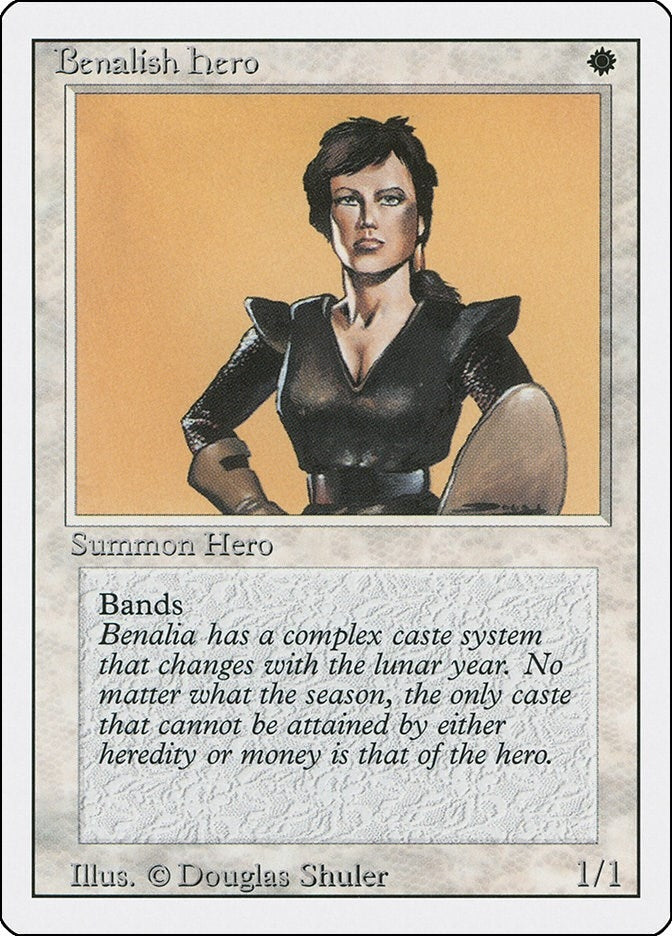 Image for Benalish Hero (Revised Edition) - Magic: The Gathering