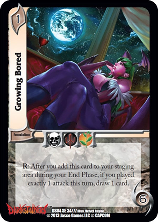 Image for Growing Bored (Darkstalkers: Collector's Tins) (34) - UniVersus