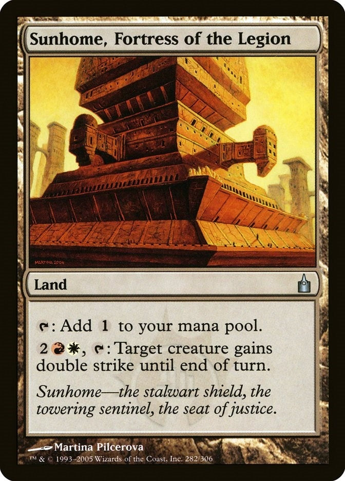 Image for Sunhome, Fortress of the Legion (Ravnica: City of Guilds) (282) - Magic: The Gathering