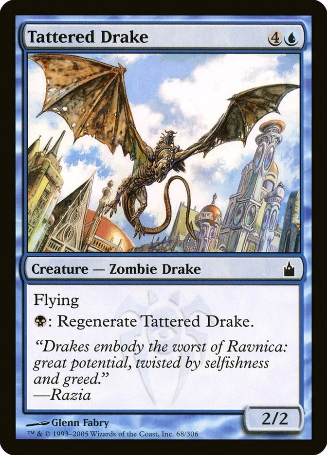 Image for Tattered Drake (Ravnica: City of Guilds) (68) - Magic: The Gathering