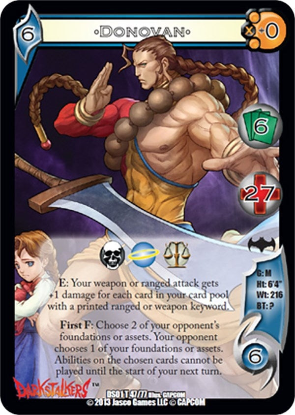 Image for Donovan (Darkstalkers: Collector's Tins) (47) - UniVersus