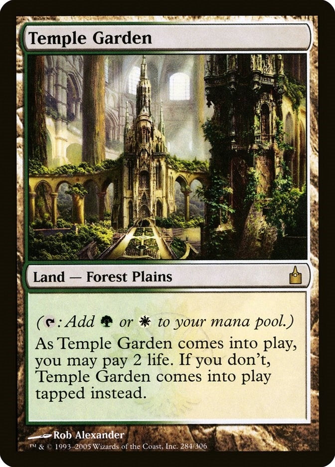 Image for Temple Garden (Ravnica: City of Guilds) (284) - Magic: The Gathering
