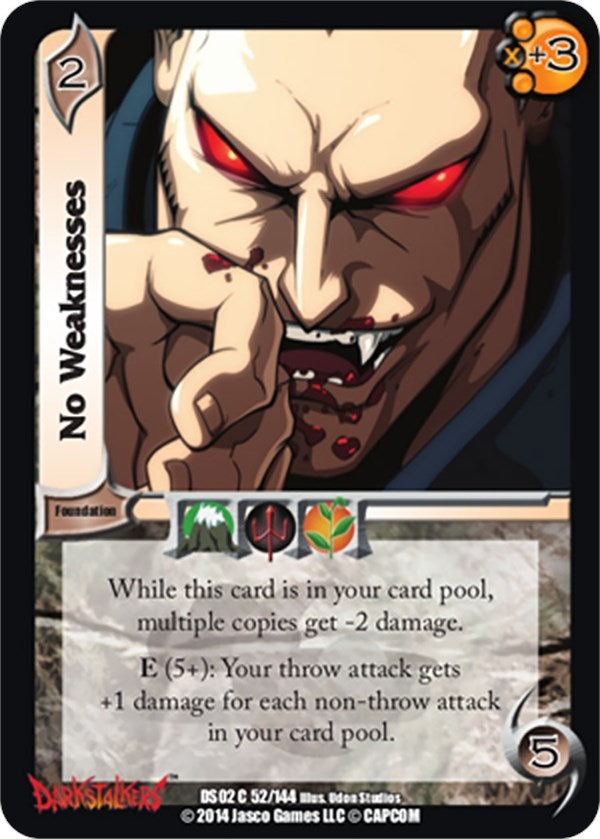 Image for No Weaknesses (Darkstalkers: Warriors of the Night) (52) - UniVersus