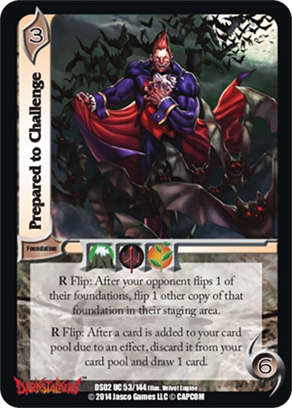 Image for Prepared to Challenge (Darkstalkers: Warriors of the Night) (53) - UniVersus