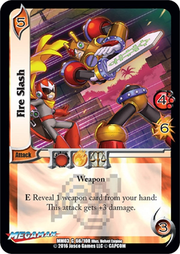 Image for Fire Slash (Mega Man: Battle for Power) (66) - UniVersus