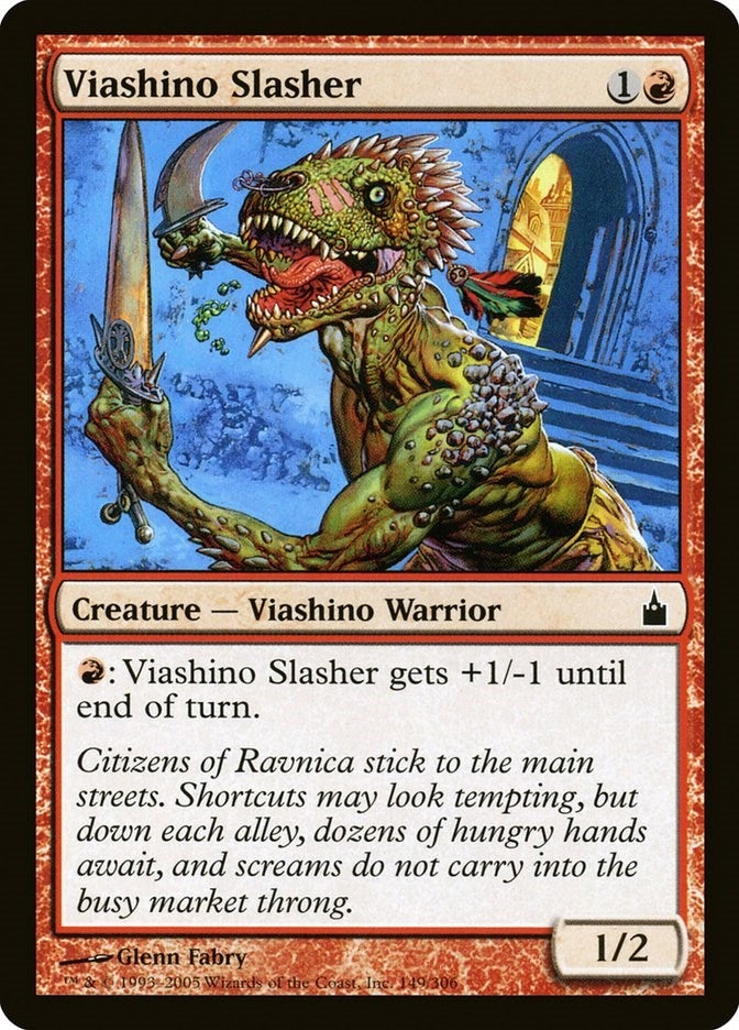 Image for Viashino Slasher (Ravnica: City of Guilds) (149) - Magic: The Gathering