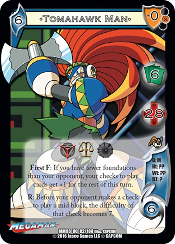 Image for Tomahawk Man (Mega Man: Battle for Power) (82) - UniVersus
