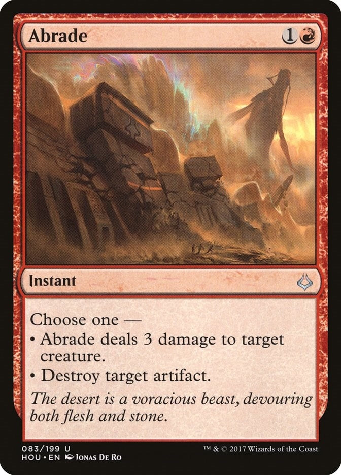 Image for Abrade (Hour of Devastation) (83) - Magic: The Gathering