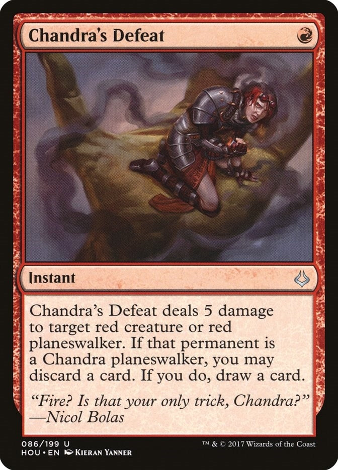 Image for Chandra's Defeat (Hour of Devastation) (86) - Magic: The Gathering