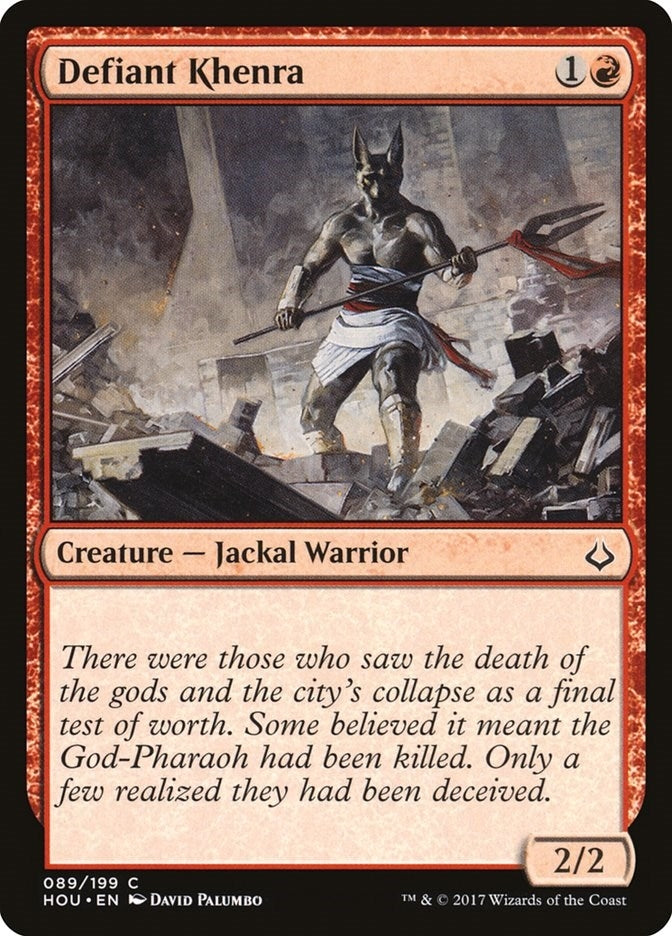 Image for Defiant Khenra (Hour of Devastation) (89) - Magic: The Gathering