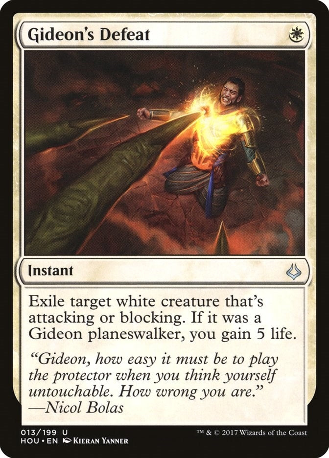 Image for Gideon's Defeat (Hour of Devastation) (13) - Magic: The Gathering