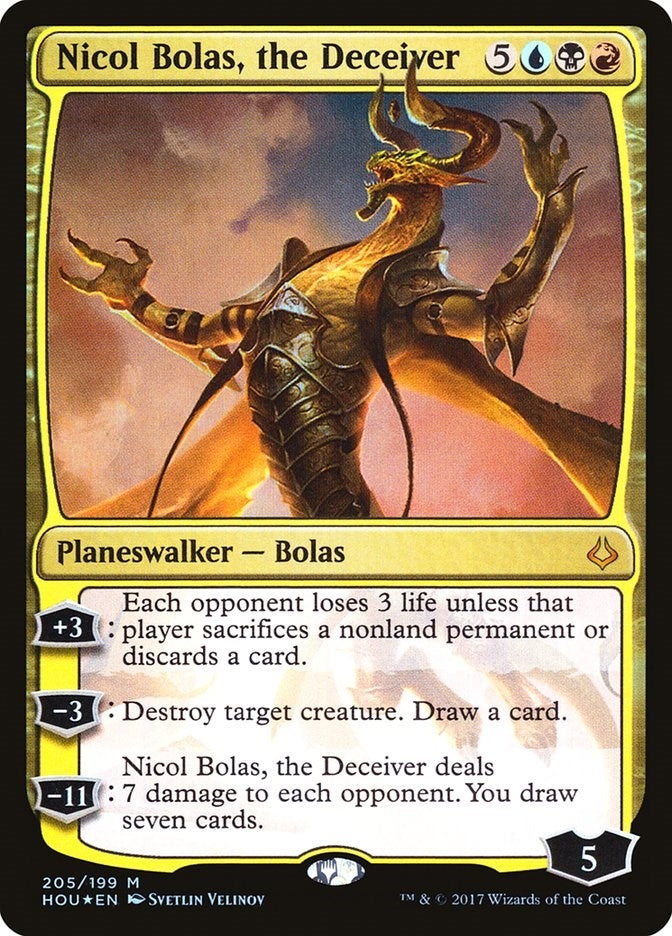 Image for Nicol Bolas, the Deceiver (Hour of Devastation) (205) - Magic: The Gathering