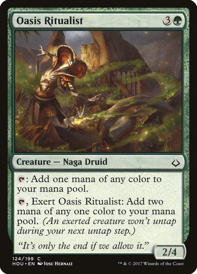 Image for Oasis Ritualist (Hour of Devastation) (124) - Magic: The Gathering