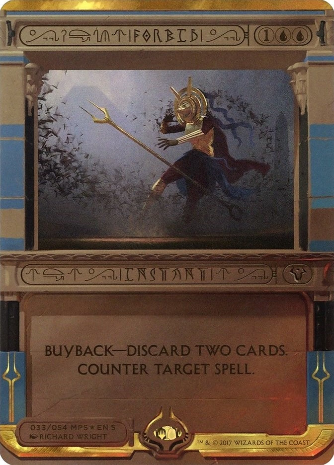 Image for Forbid (Masterpiece Series: Amonkhet Invocations) (33) - Magic: The Gathering