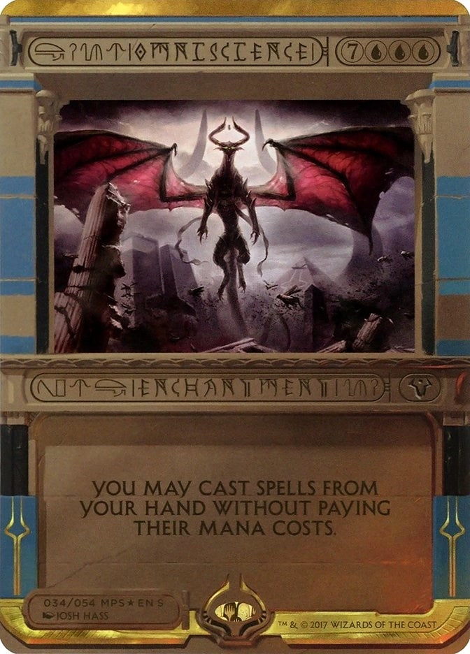 Image for Omniscience (Masterpiece Series: Amonkhet Invocations) (34) - Magic: The Gathering