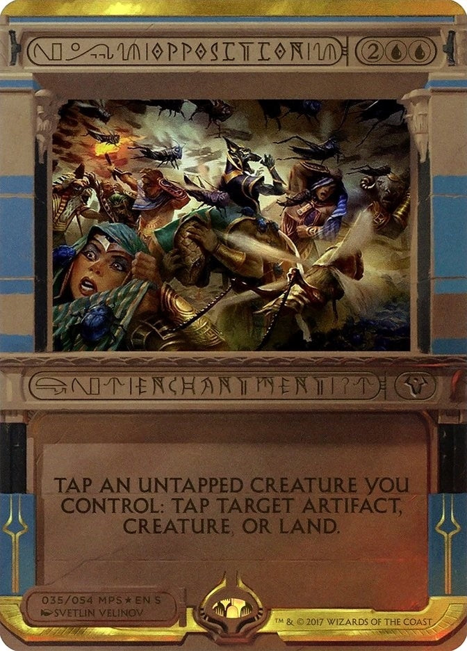 Image for Opposition (Masterpiece Series: Amonkhet Invocations) (35) - Magic: The Gathering