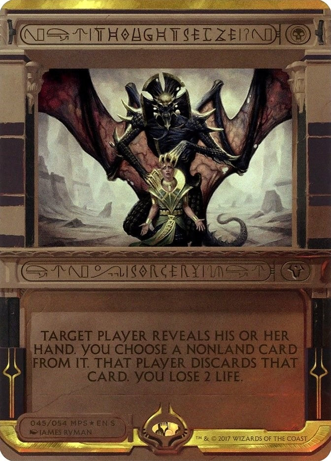 Image for Thoughtseize (Masterpiece Series: Amonkhet Invocations) (45) - Magic: The Gathering