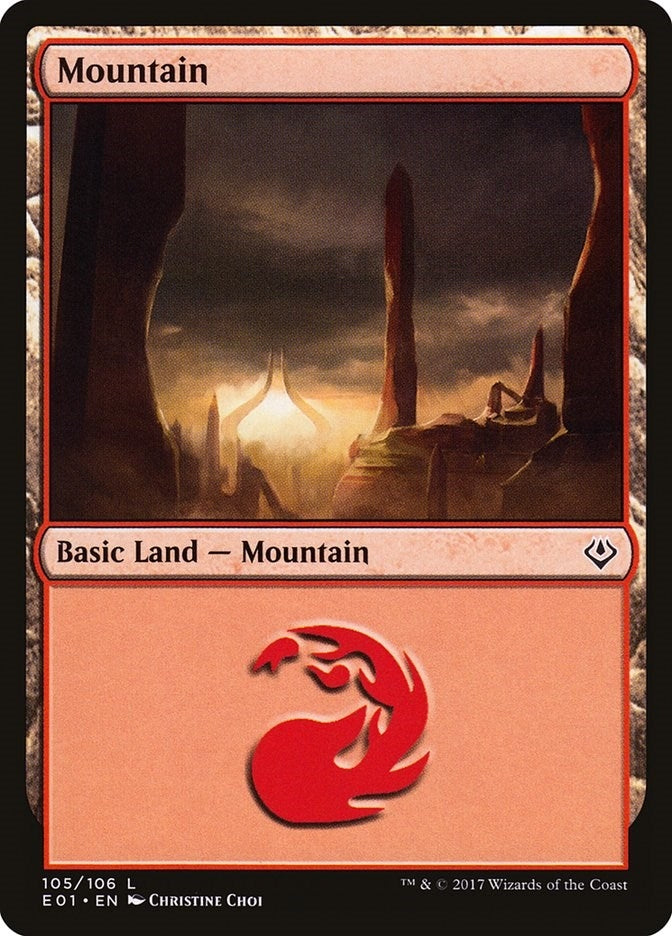 Image for Mountain (105) (Archenemy: Nicol Bolas) (105) - Magic: The Gathering