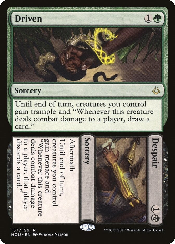 Image for Driven // Despair (Hour of Devastation) (157) - Magic: The Gathering