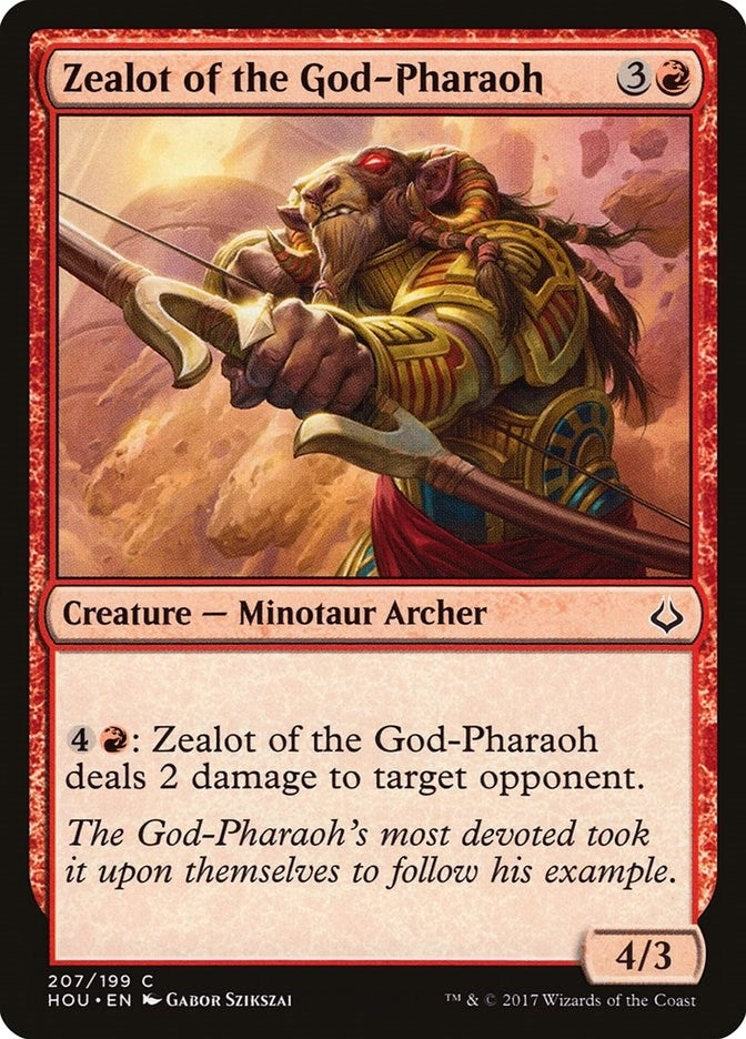 Image for Zealot of the God-Pharaoh (Hour of Devastation) (207) - Magic: The Gathering