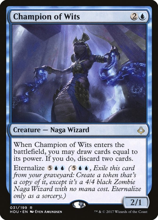 Image for Champion of Wits (Hour of Devastation) (31) - Magic: The Gathering