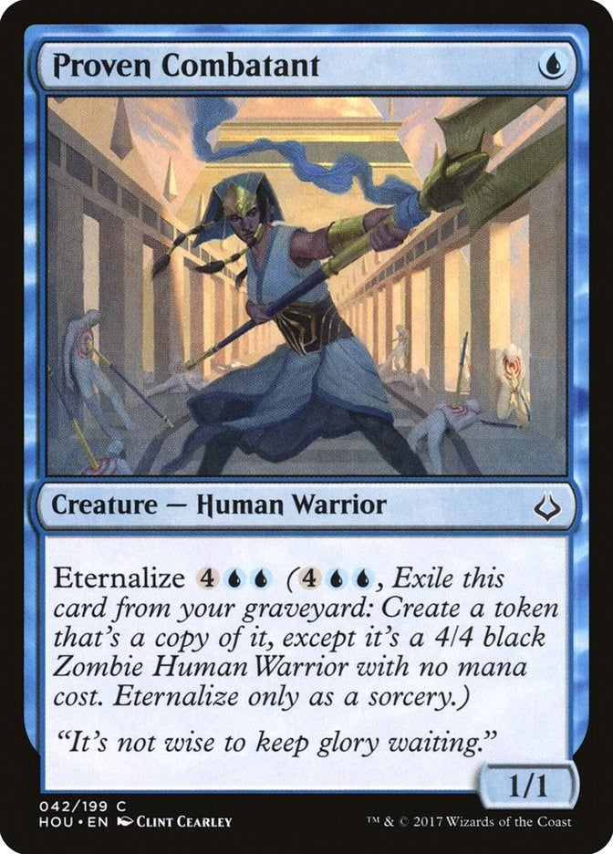 Image for Proven Combatant (Hour of Devastation) (42) - Magic: The Gathering