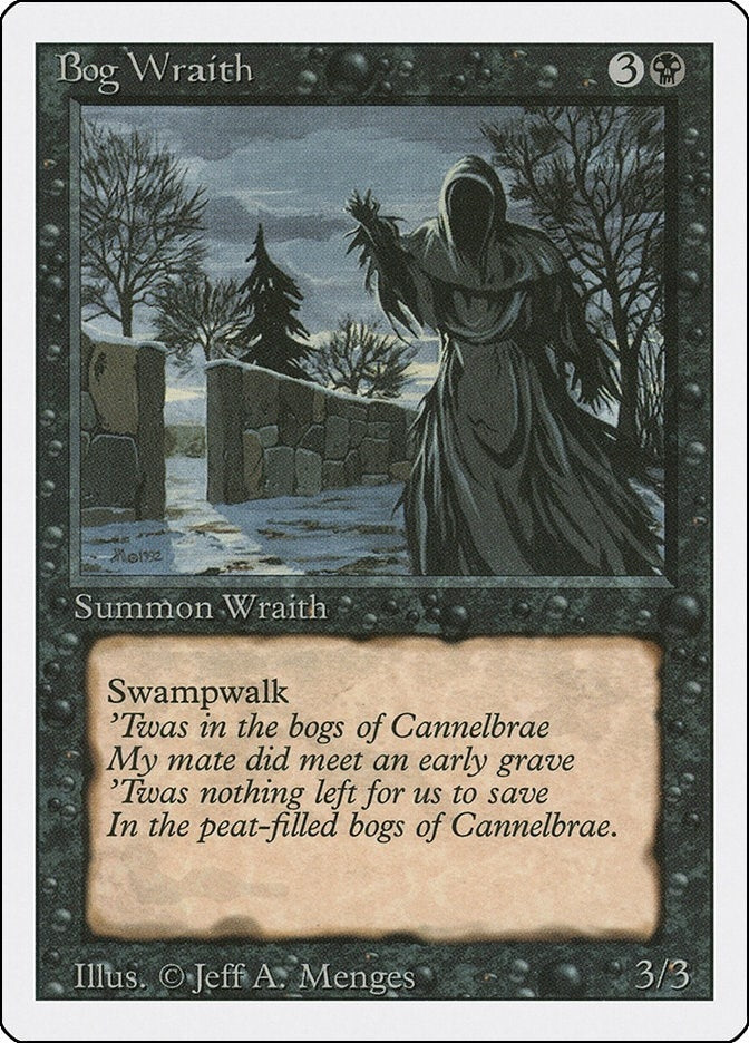 Image for Bog Wraith (Revised Edition) - Magic: The Gathering