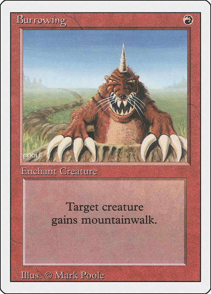 Image for Burrowing (Revised Edition) - Magic: The Gathering