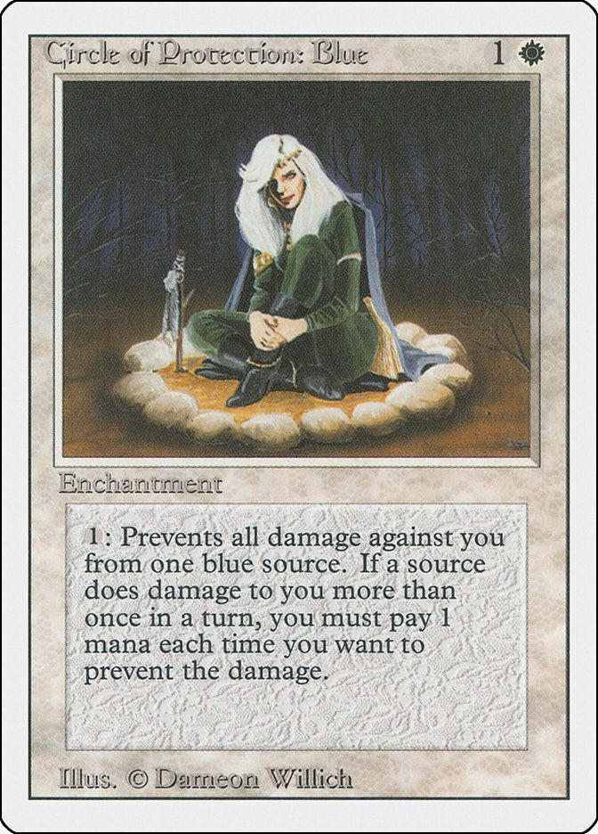 Image for Circle of Protection: Blue (Revised Edition) - Magic: The Gathering