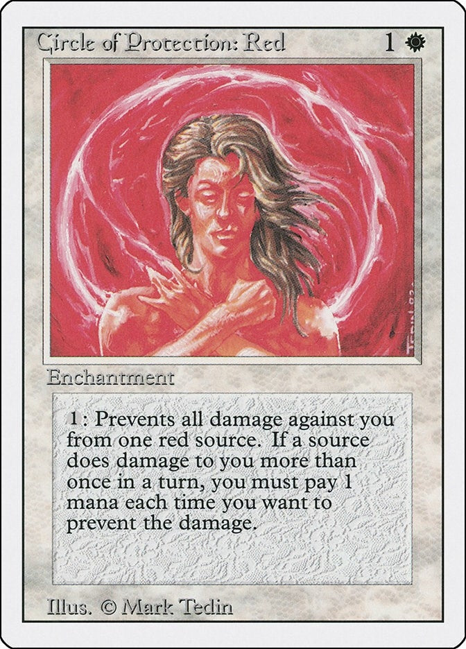 Image for Circle of Protection: Red (Revised Edition) - Magic: The Gathering