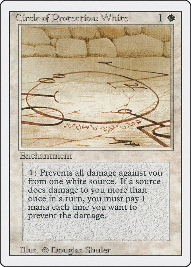 Image for Circle of Protection: White (Revised Edition) - Magic: The Gathering