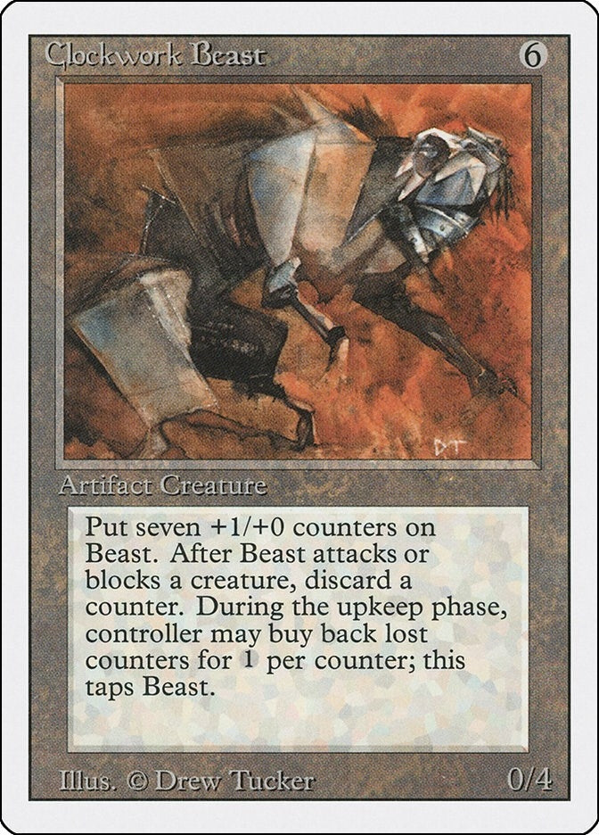 Image for Clockwork Beast (Revised Edition) - Magic: The Gathering