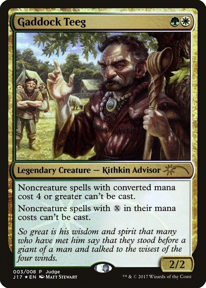 Image for Gaddock Teeg (Judge Promos) (3) - Magic: The Gathering