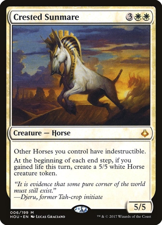 Image for Crested Sunmare (Hour of Devastation) (6) - Magic: The Gathering