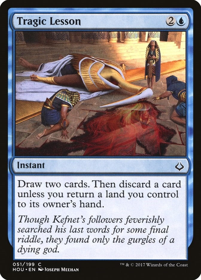 Image for Tragic Lesson (Hour of Devastation) (51) - Magic: The Gathering