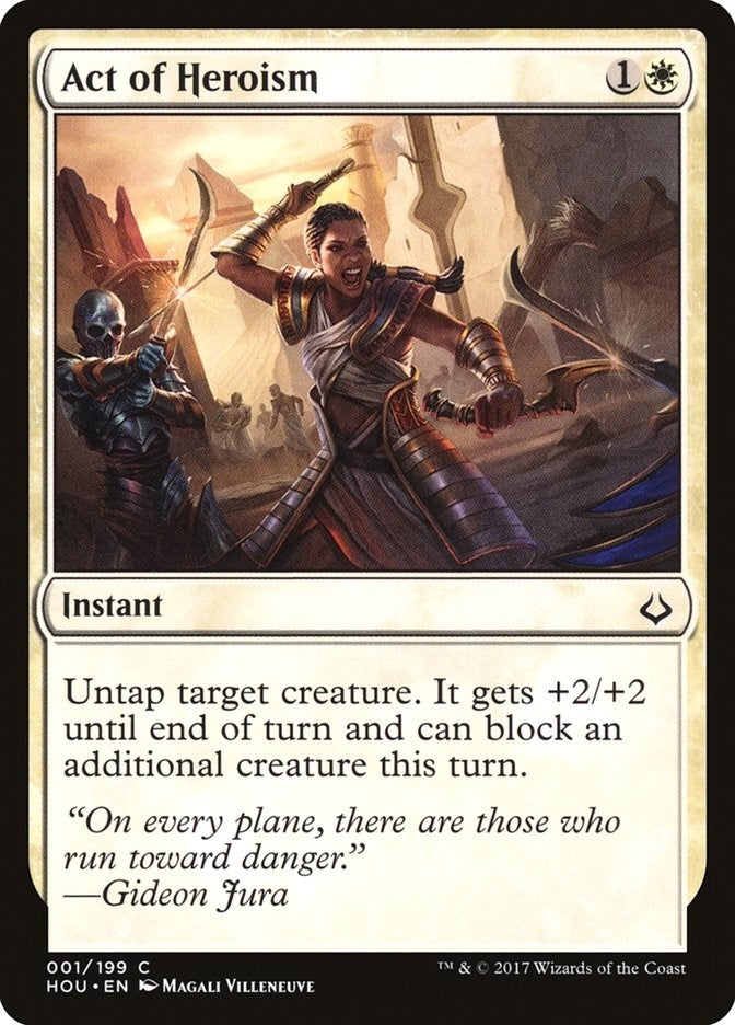 Image for Act of Heroism (Hour of Devastation) (1) - Magic: The Gathering