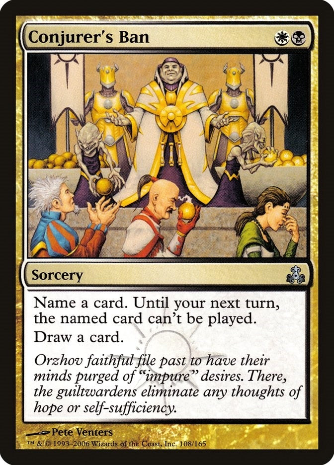 Image for Conjurer's Ban (Guildpact) (108) - Magic: The Gathering